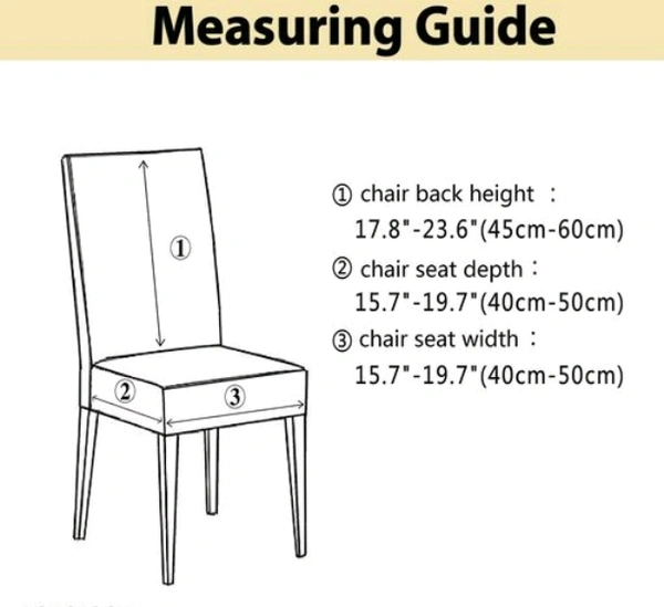 Elastic Chair Cover Stretch Removable Washable Short Dining Chair Cover Protector Seat Slipcover - Polyster, Elastic/ Stretchable, Multipack of1